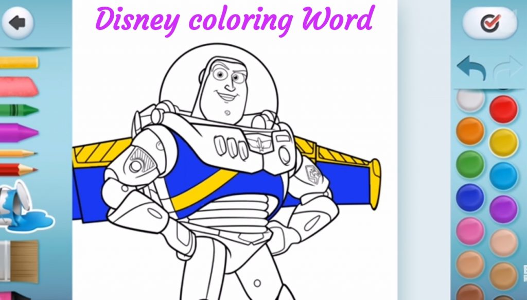 game disney coloring word