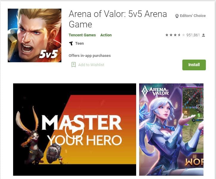 game arena of valor