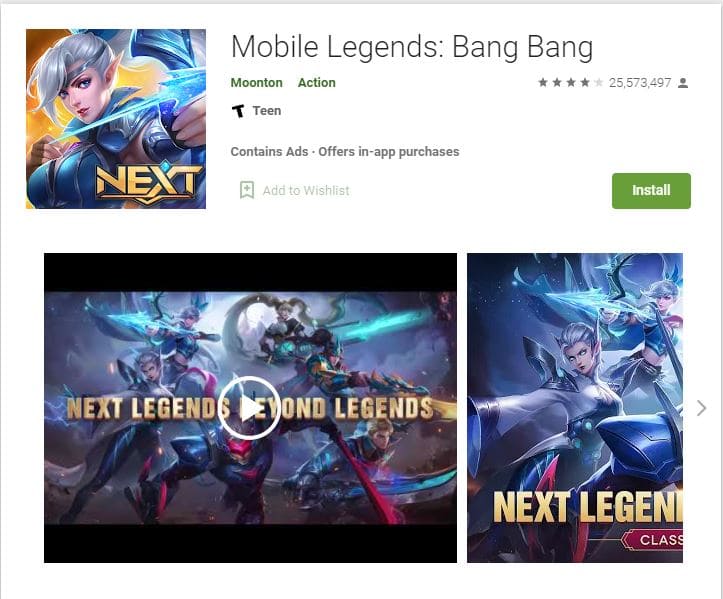 Mobile Legends game MOBA terbaik 