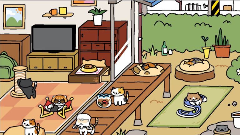 Neko Atsume mengoleksi kucing