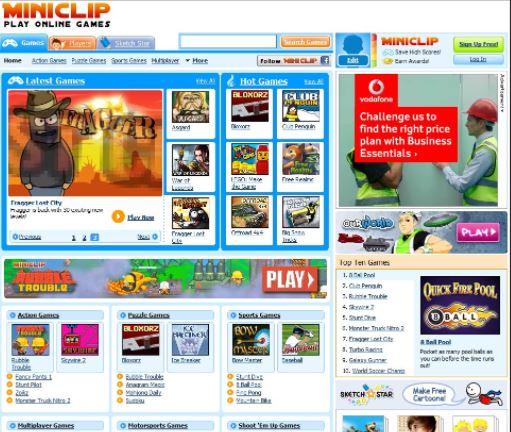 website game online Miniclip