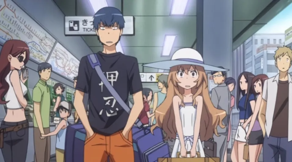 anime dengan tema romantis berjudul   Toradora