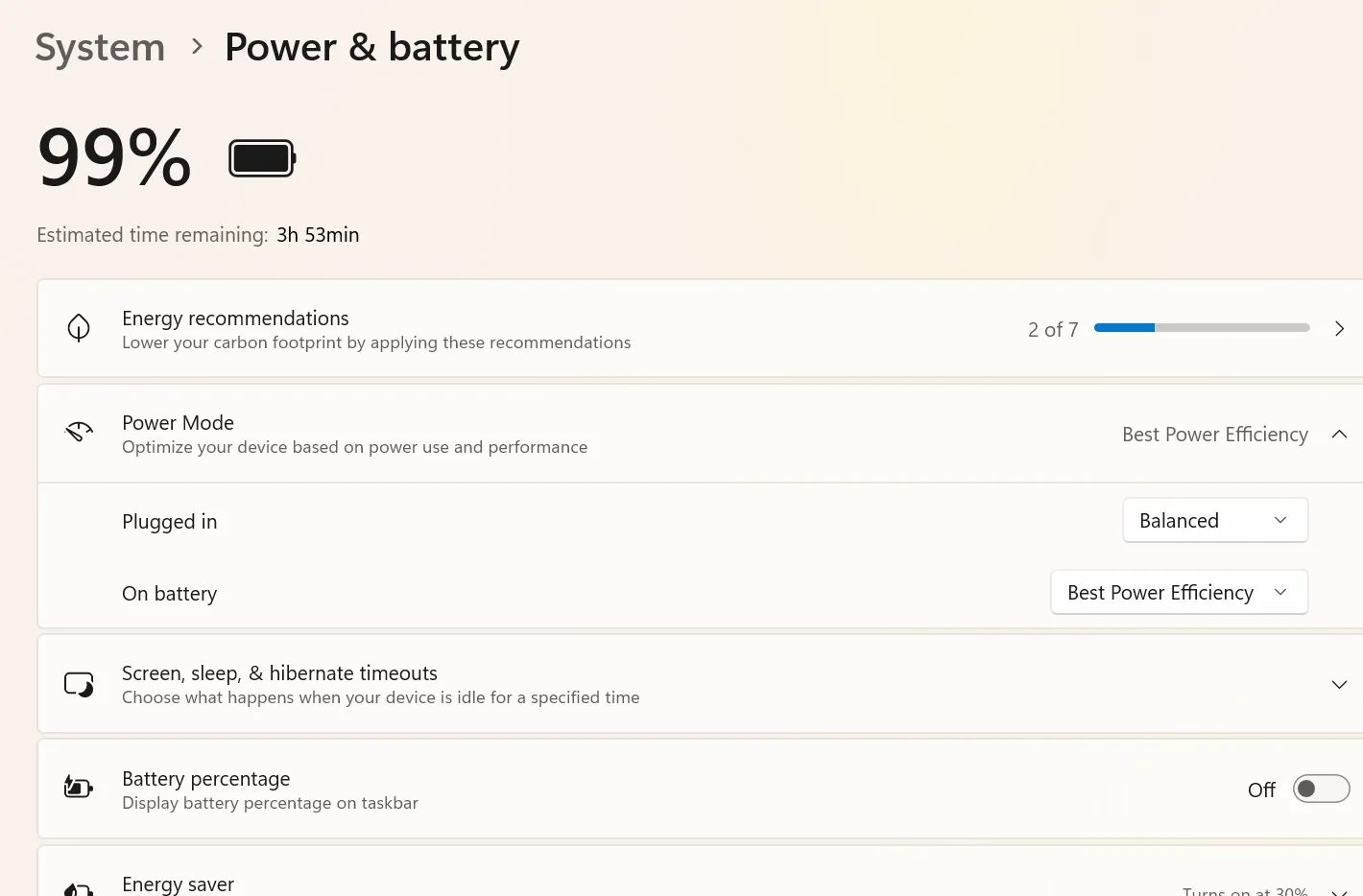 cara mempercepat kinerja laptop dengan melakukan optimalisasi pada Power Settings